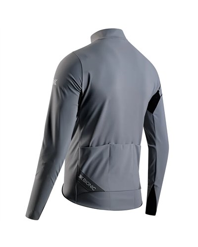 X-Bionic Corefusion Ride Softshell Men's Windproof Cycling Jacket, Rhino Grey