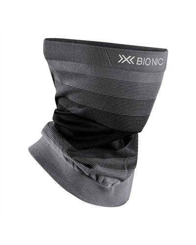 X-Bionic Invent Graphics Unisex Multisport Neckwarmer, X Black/Grey/Light Grey