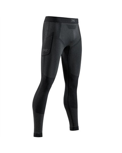X-Bionic Xceed Run Men's Running Long Tights, X Black/Rhino Grey
