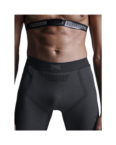 X-Bionic Xceed Run Men's Running Long Tights, X Black/Rhino Grey