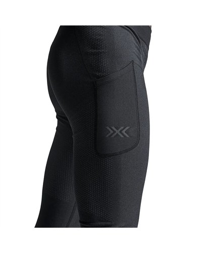 X-Bionic Xceed Run Men's Running Long Tights, X Black/Rhino Grey