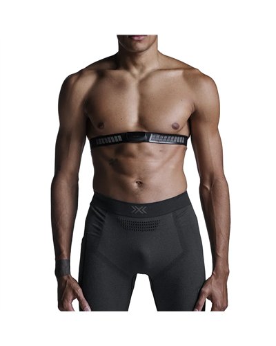 X-Bionic Xceed Run Men's Running Long Tights, X Black/Rhino Grey