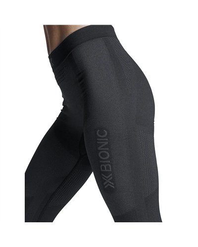 X-Bionic Xceed Run Calzamaglia Running Donna, X Black/Rhino Grey