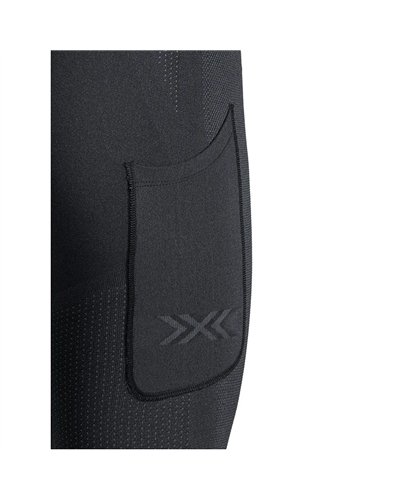 X-Bionic Xceed Run Women's Running Long Tights, X Black/Rhino Grey