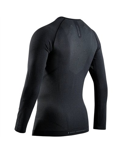 X-Bionic Xceed Run Maglia Maniche Lunghe Running Uomo, X Black/Rhino Grey