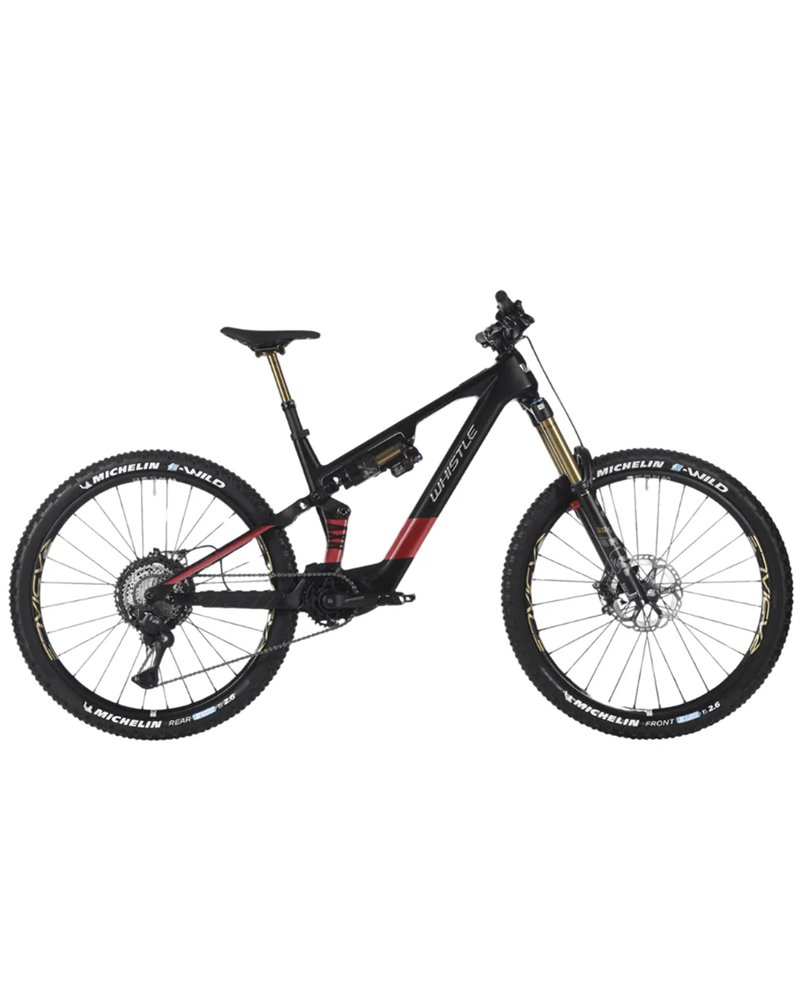 Atala Whistle e-MTB AXR C10.6 Shimano XT Di2 12v Avinox M2S 800Wh, Nero/Rosso