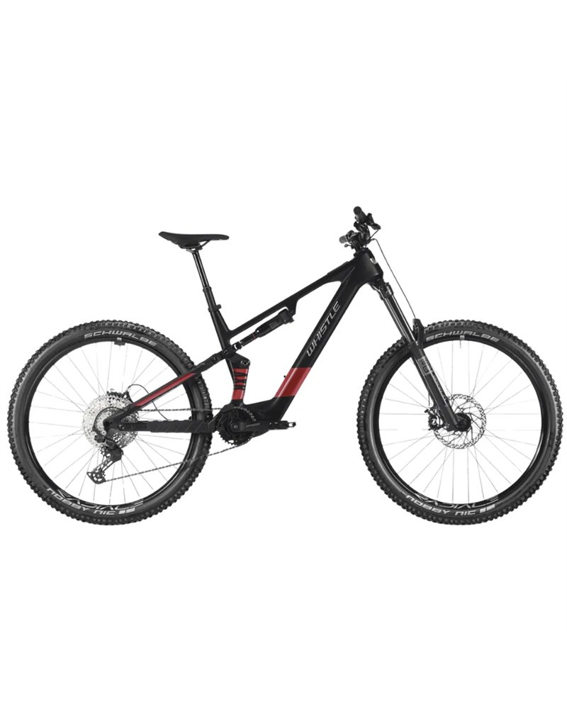 Atala Whistle e-MTB AXR CA5.6 Shimano XT 12v Avinox M2S 800Wh, Nero/Rosso
