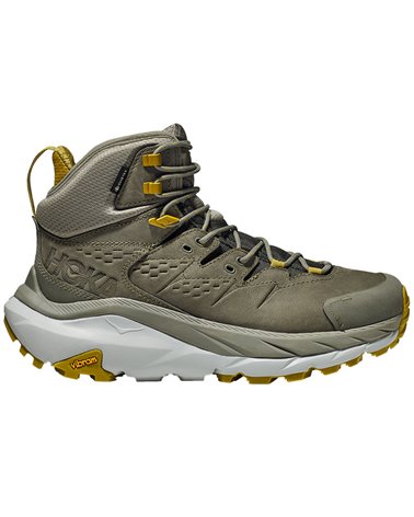 Hoka One One Kaha 2 GTX Gore-Tex Men's Waterproof Hiking Boots, Olive Haze/Mercury (Nubuck Leather)