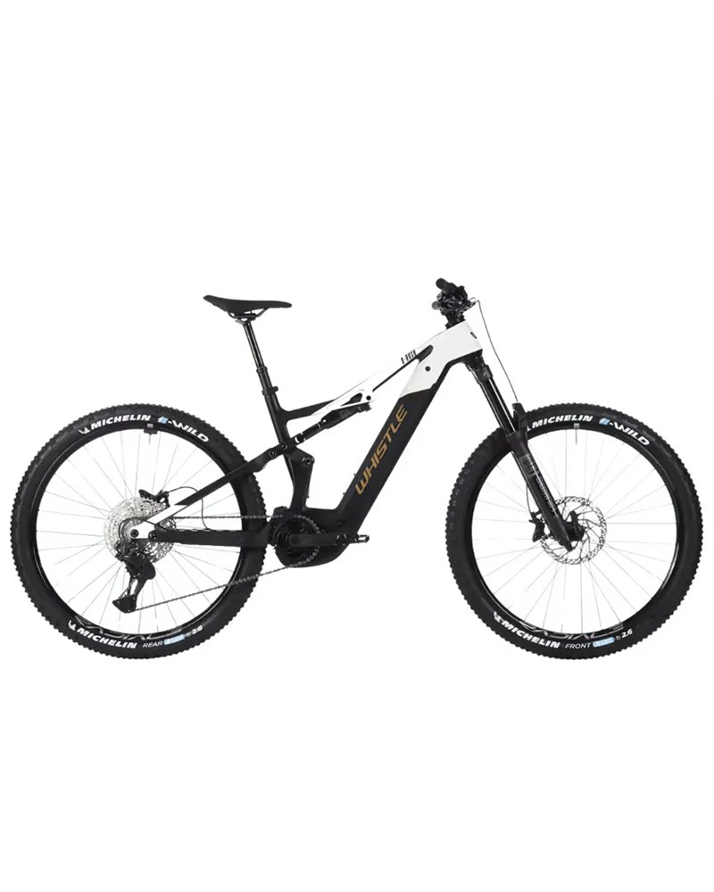 Atala Whistle e-MTB B-Rush C8.6 Shimano XT Di2 12V Bosch CX 800Wh, Nero/Bianco