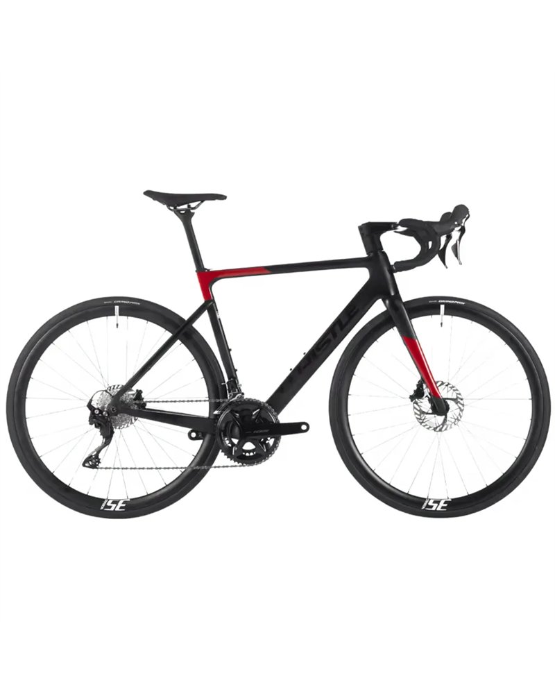 Atala Whistle Vaero 2 Shimano 105 12V, Nero/Rosso Opaco