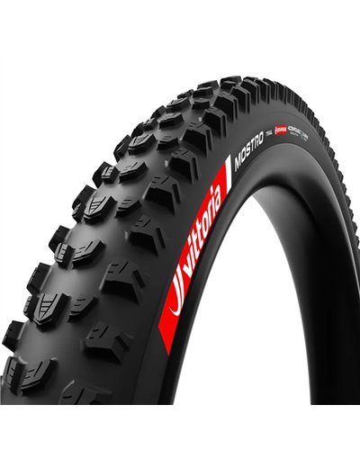 Vittoria Mostro Trail/e-MTB 27.5x2.4 Graphene TLR Tubeless Ready Tire 120 TPI, Black