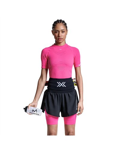 X-Bionic Hydratation Compatible Unisex Trail Running Belt, X Black/X White