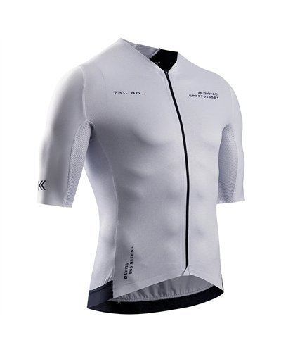 X-Bionic Corefusion Aero Men's Cycling Full Zip Short Sleeve Shirt, Off White