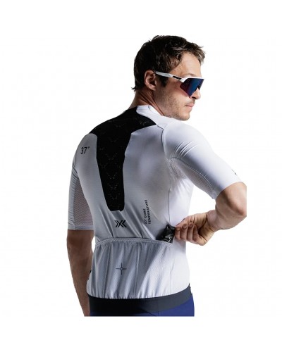 X-Bionic Corefusion Aero Maglia Maniche Corte Uomo Full Zip, Off White