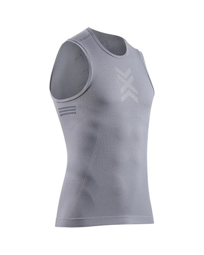 X-Bionic Xceed Ride Baselayer Tank Top Maglia Smanicata Unisex, Seal Grey/Silver Grey