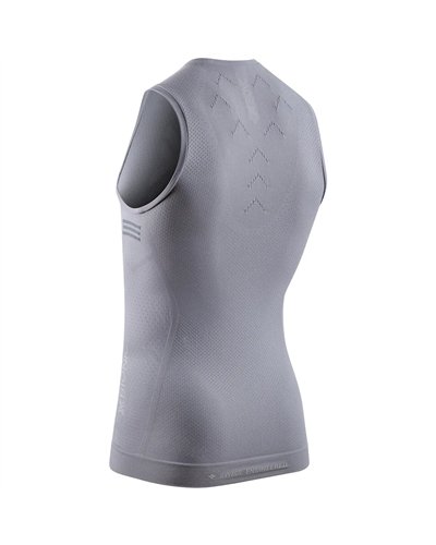 X-Bionic Xceed Ride Baselayer Tank Top Maglia Smanicata Unisex, Seal Grey/Silver Grey