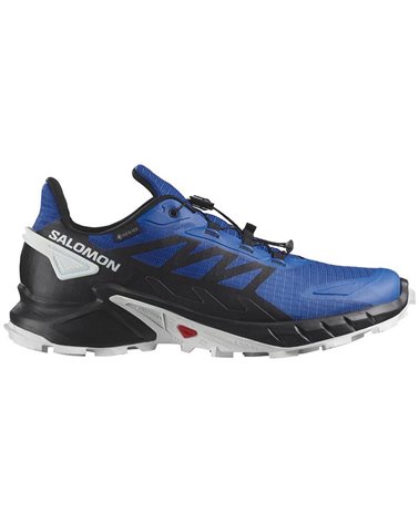 Salomon Supercross 4 GTX Gore-Tex Men's Trail Running Shoes, Lapis Blue/Black/White