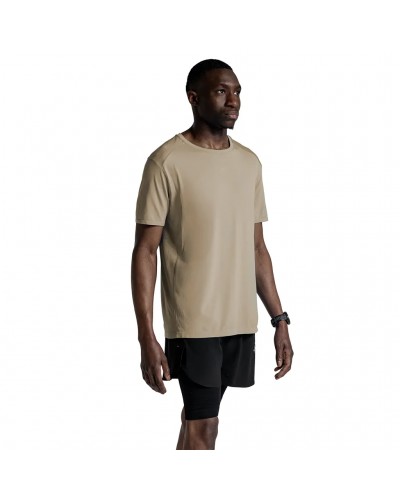 X-Bionic Xceed Run Discover Maglia Maniche Corte Trail Running Uomo, Sand