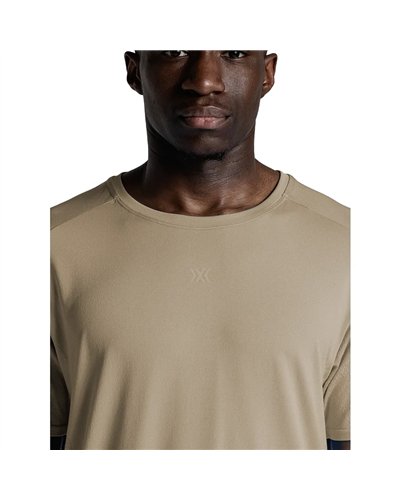 X-Bionic Xceed Run Discover Maglia Maniche Corte Trail Running Uomo, Sand