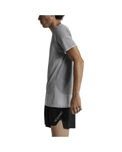 X-Bionic Xceed Run Perform Men's Trail Running Short Sleeve Shirt, X White/X Black