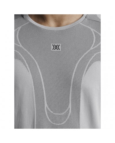 X-Bionic Xceed Run Perform Men's Trail Running Short Sleeve Shirt, X White/X Black
