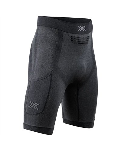 X-Bionic Xceed Run Men's Running Short Tights, X Black/Rhino Grey