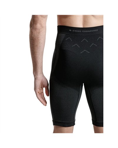 X-Bionic Xceed Run Short Tights Uomo, X Black/Rhino Grey