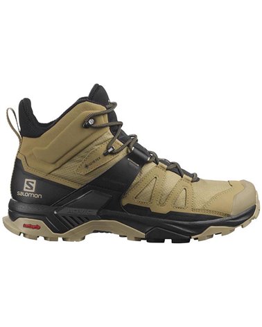 Salomon X Ultra 4 Mid GTX Gore-Tex Men's Trekking Boots, Kelp/Black/Safari