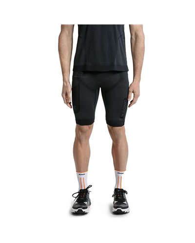 X-Bionic Xceed Run Short Tights Uomo, X Black/Rhino Grey