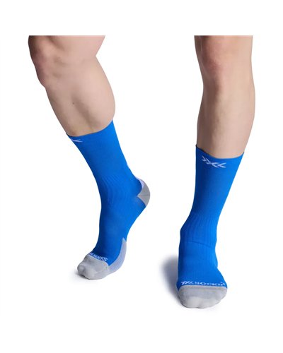 X-Bionic X-Socks Bike Perform Crew Unisex Socks, Electric Blue