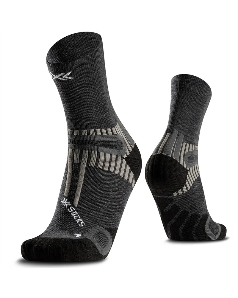 X-Bionic X-Socks Hike Perform Merino Ankle Calze Unisex, Heather Grey
