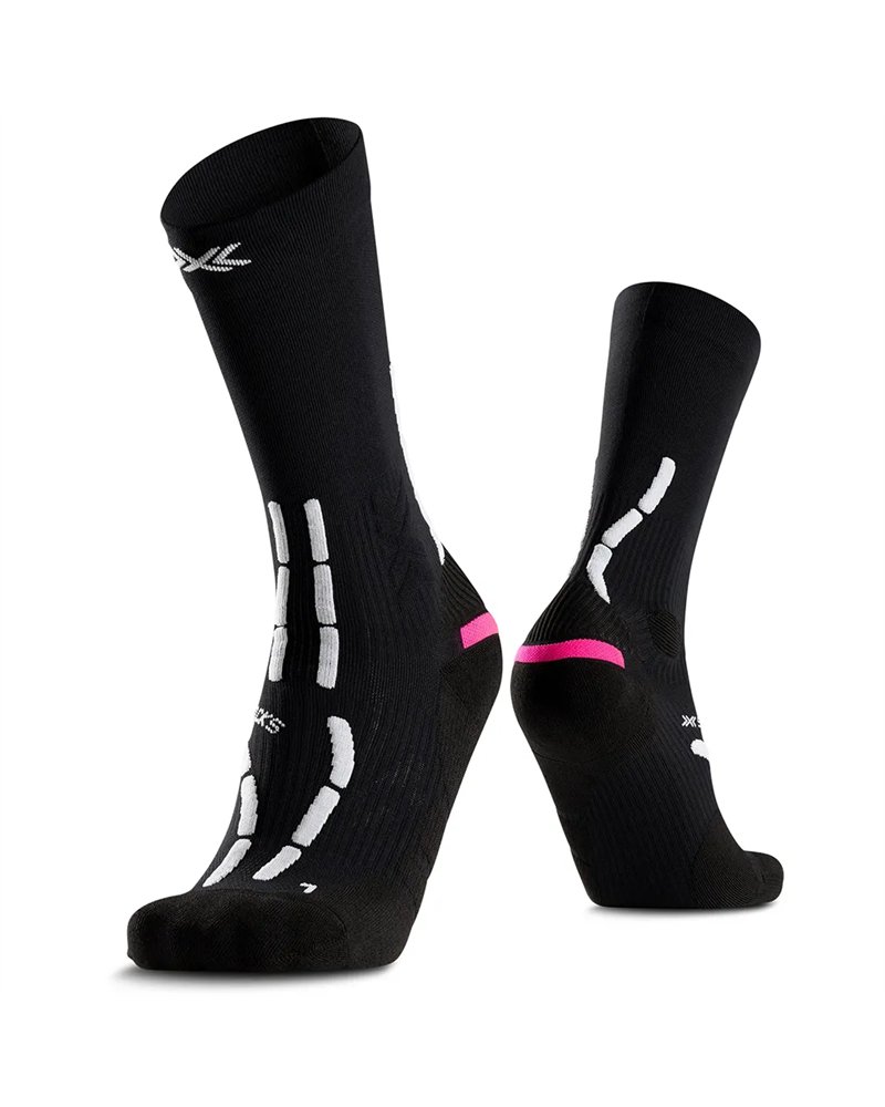 X-Bionic X-Socks Trail Anatomix Crew Calze Unisex, X Black/X White