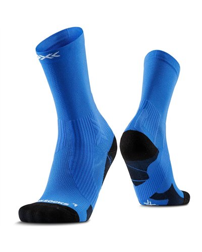 X-Bionic X-Socks Run Perform Crew Calze Unisex, Electirc Blue