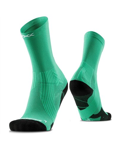 X-Bionic X-Socks Run Perform Crew Unisex Socks, Voltage Green