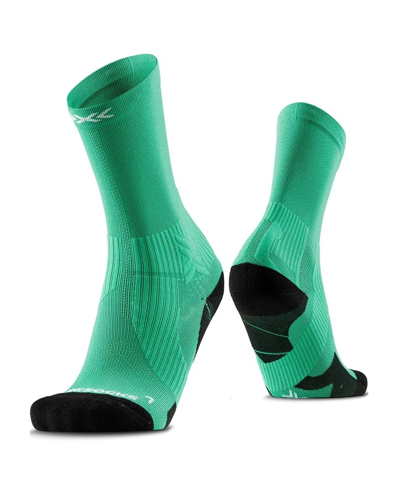X-Bionic X-Socks Run Perform Crew Unisex Socks, Voltage Green