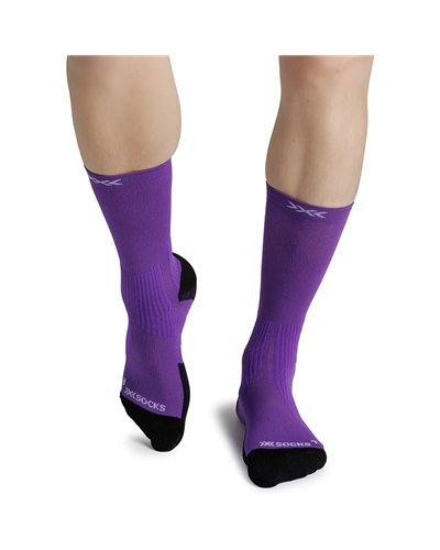 X-Bionic X-Socks Run Perform Crew Unisex Socks, Radiant Violet
