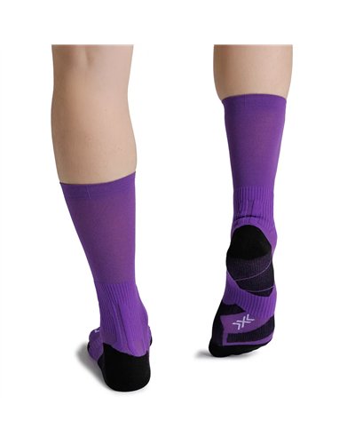 X-Bionic X-Socks Run Perform Crew Unisex Socks, Radiant Violet