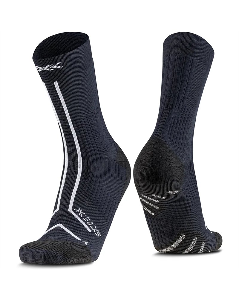 X-Bionic X-Socks Trailrun Terraskin Expert Crew Calze Unisex, X Black/X White
