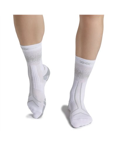 X-Bionic X-Socks Trailrun Terraskin Perform Crew Calze Unisex, X White/Silver Grey