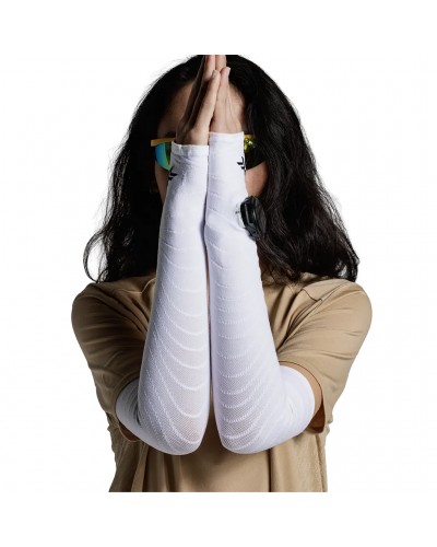 X-Bionic Unisex Running Armsleeves, X White