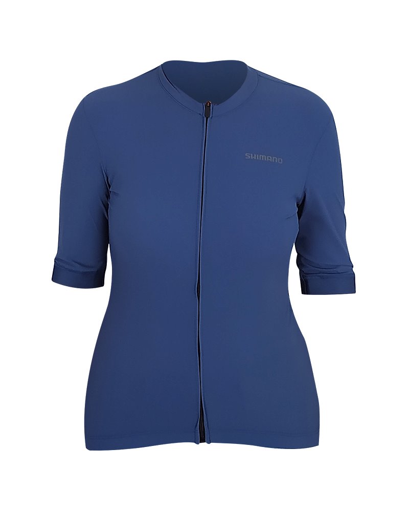 Shimano Futuro Women's Short Sleeve Cycling Jersey Size S, Candy Blue