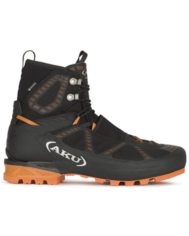 Aku Viaz DFS GTX Gore-Tex Men's Mountaineering Cramponable Boots, Black/Orange