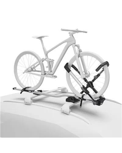 Thule Porta Bici Tetto con Attacco alla Ruota Anteriore Upride - Alluminio