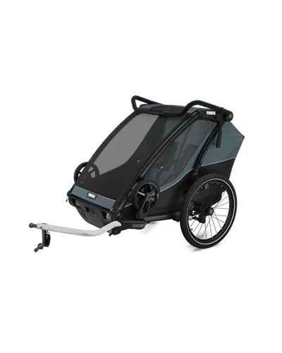 Thule Bike Trailer for Kids Chariot Cab - 2 Seat, Dark Slate