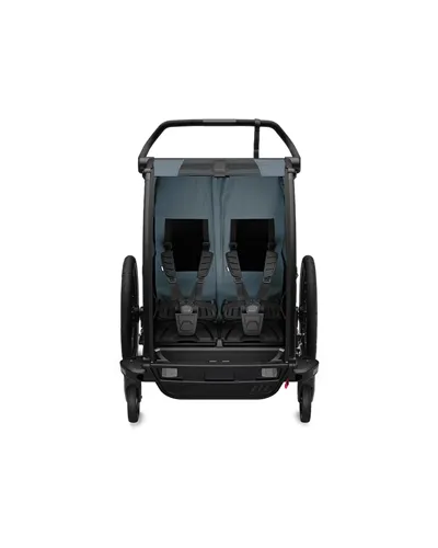 Thule Bike Trailer for Kids Chariot Cab - 2 Seat, Dark Slate