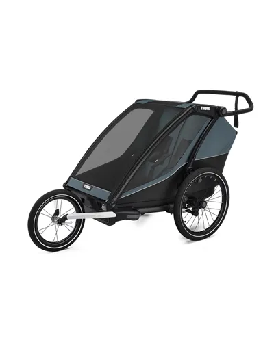 Thule Bike Trailer for Kids Chariot Cab - 2 Seat, Dark Slate