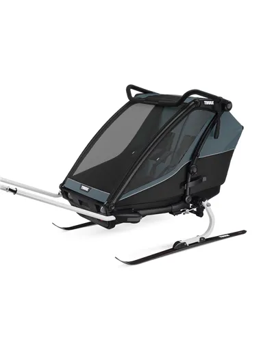 Thule Bike Trailer for Kids Chariot Cab - 2 Seat, Dark Slate