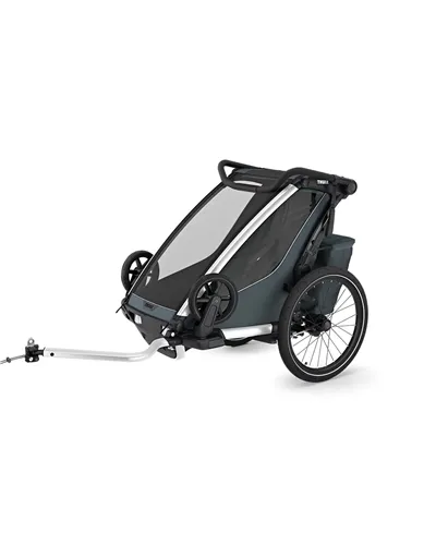 Thule Bike Trailer for Kids Chariot Cross 2 - 1 Seat, Dark Slate