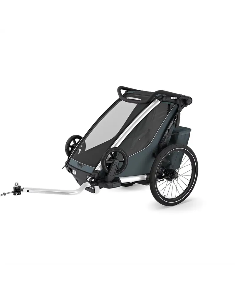 Thule Bike Trailer for Kids Chariot Cross 2 - 1 Seat, Dark Slate