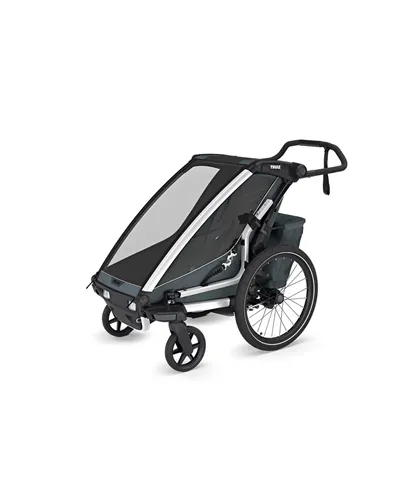Thule Bike Trailer for Kids Chariot Cross 2 - 1 Seat, Dark Slate